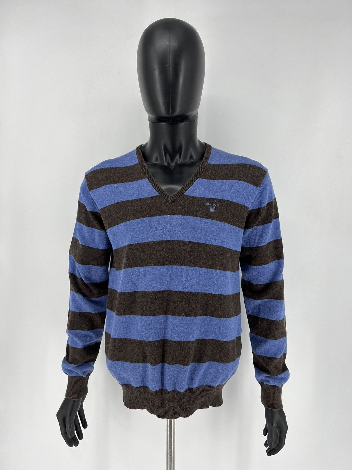 Gant × Vintage Gant Vintage Extra Fine Lambswool V Neck Sweater Size L Size US M / EU 48-50 / 2 - 2 Thumbnail