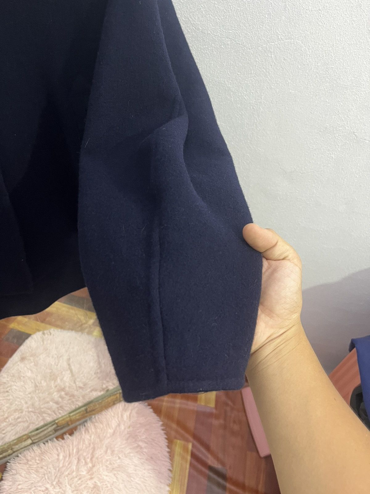 Jil Sander × Uniqlo Uniqlo +J Jil Sander Navy Wool Boxy Jacket Size US L / EU 52-54 / 3 - 3 Thumbnail