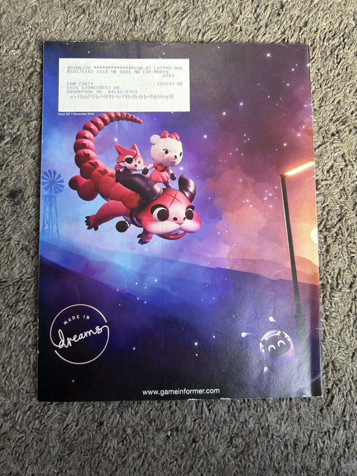 Hypebeast 2018 Game Informer Volume XXVIII Number 11 Issue 307 Size ONE SIZE - 2 Thumbnail