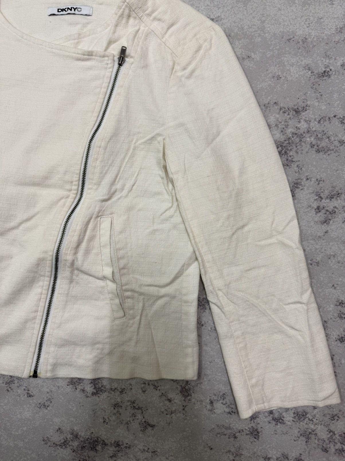 DKNY DKNYC LINEN JACKET Size XS / US 0-2 / IT 36-38 - 5 Thumbnail