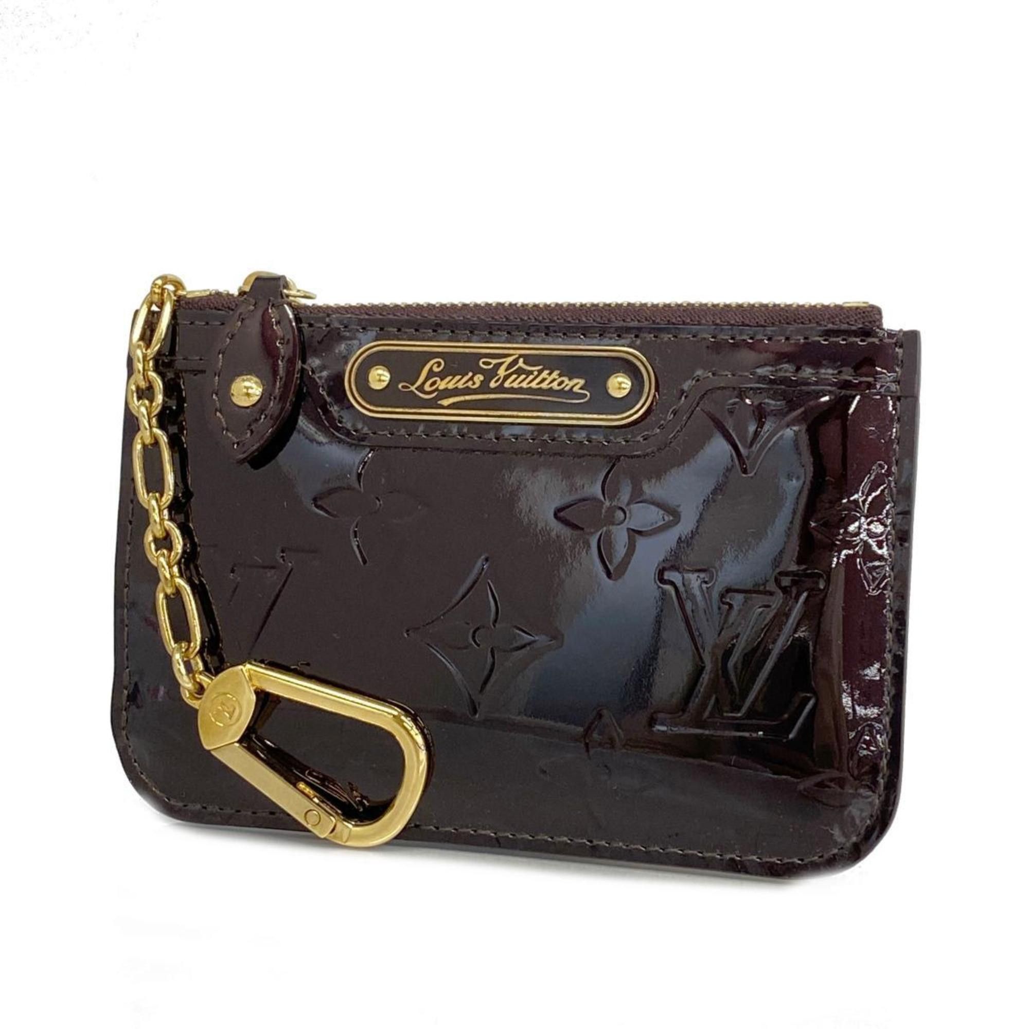 image of Louis Vuitton Wallet/coin Case Vernis Pochette Cle M93557 Amarante Ladies, Women's