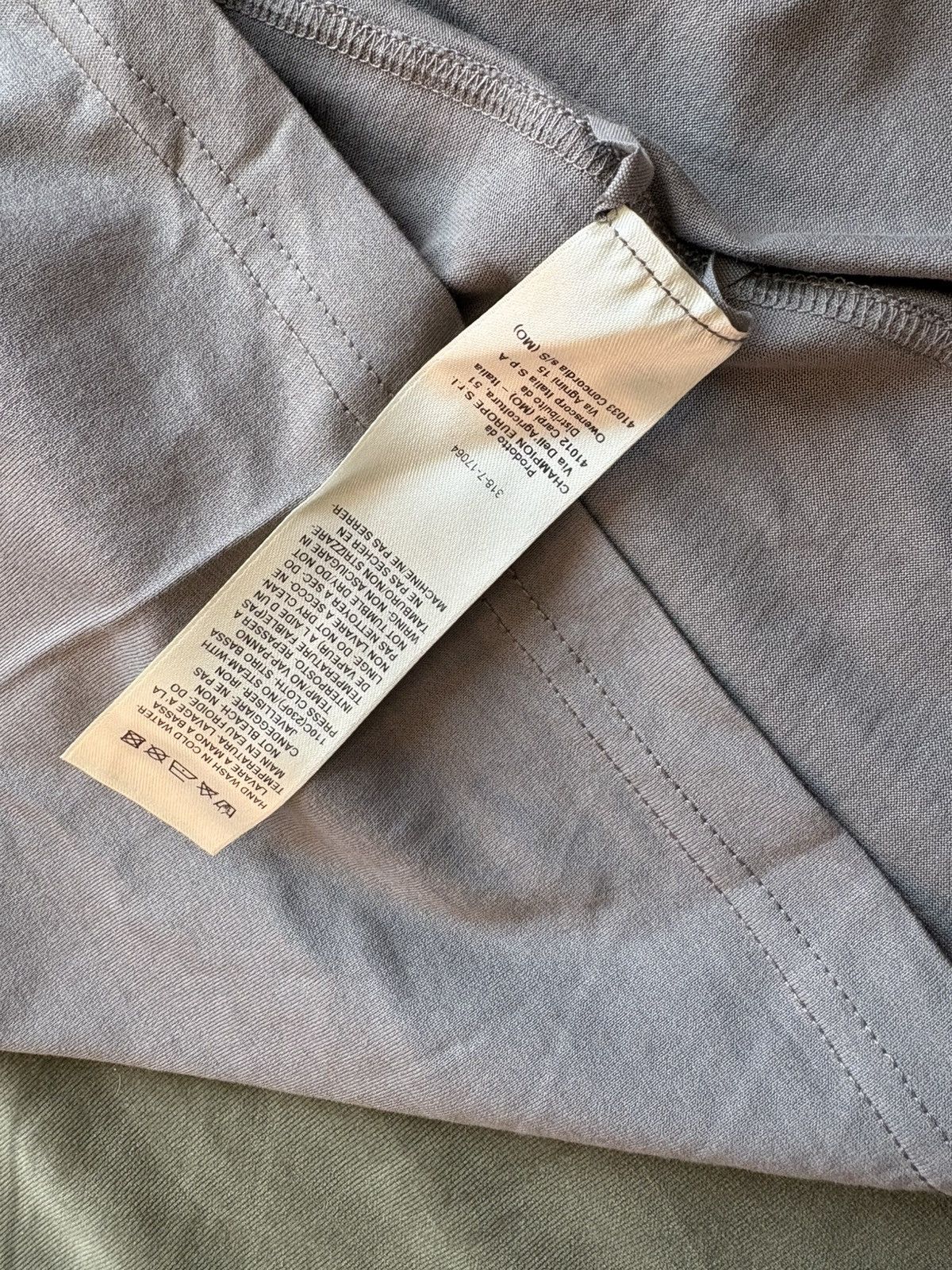 Champion × Rick Owens Rick Owens X Chamption Tommy Tee in dust Size US XS / EU 42 / 0 - 6 Thumbnail