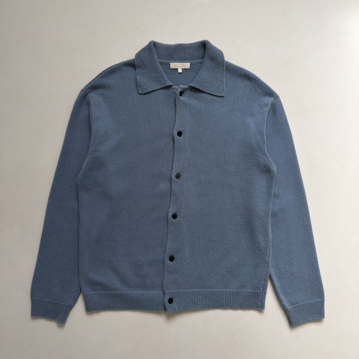 Mfpen Blue Brushed/Pilled Cotton ‘Formal’ Cardigan Size US M / EU 48-50 / 2 - 12 Thumbnail