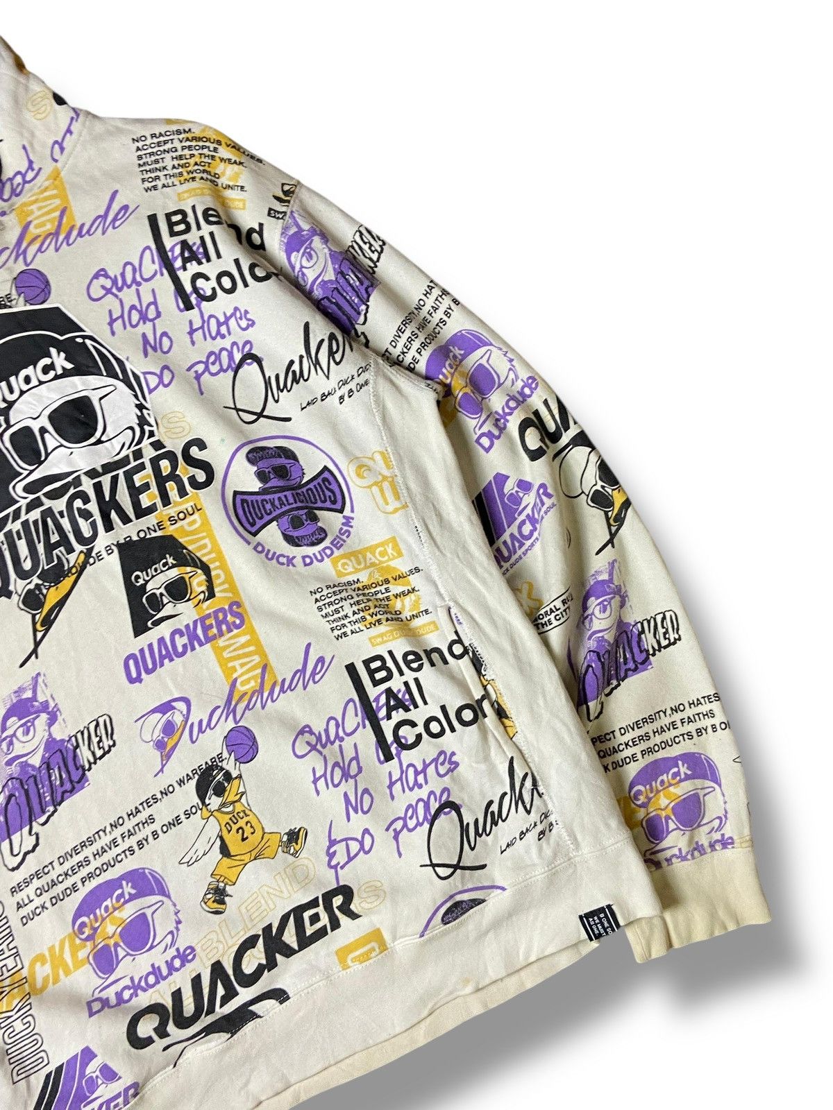 Duck Head × Japanese Brand × Vintage B One Soul Duckdude Overprint Hoodies (129) Size US XL / EU 56 / 4 - 5 Thumbnail