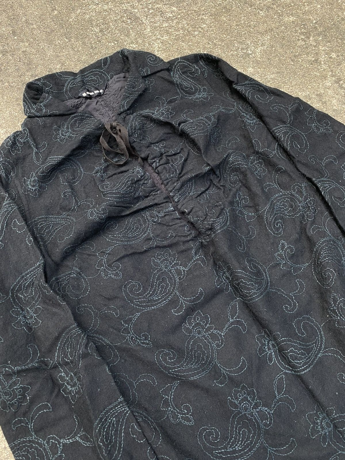 Japanese Brand × Y's × gomme Gomme Homme Gothic Embroidered Blouse Size M / US 6-8 / IT 42-44 - 3 Thumbnail