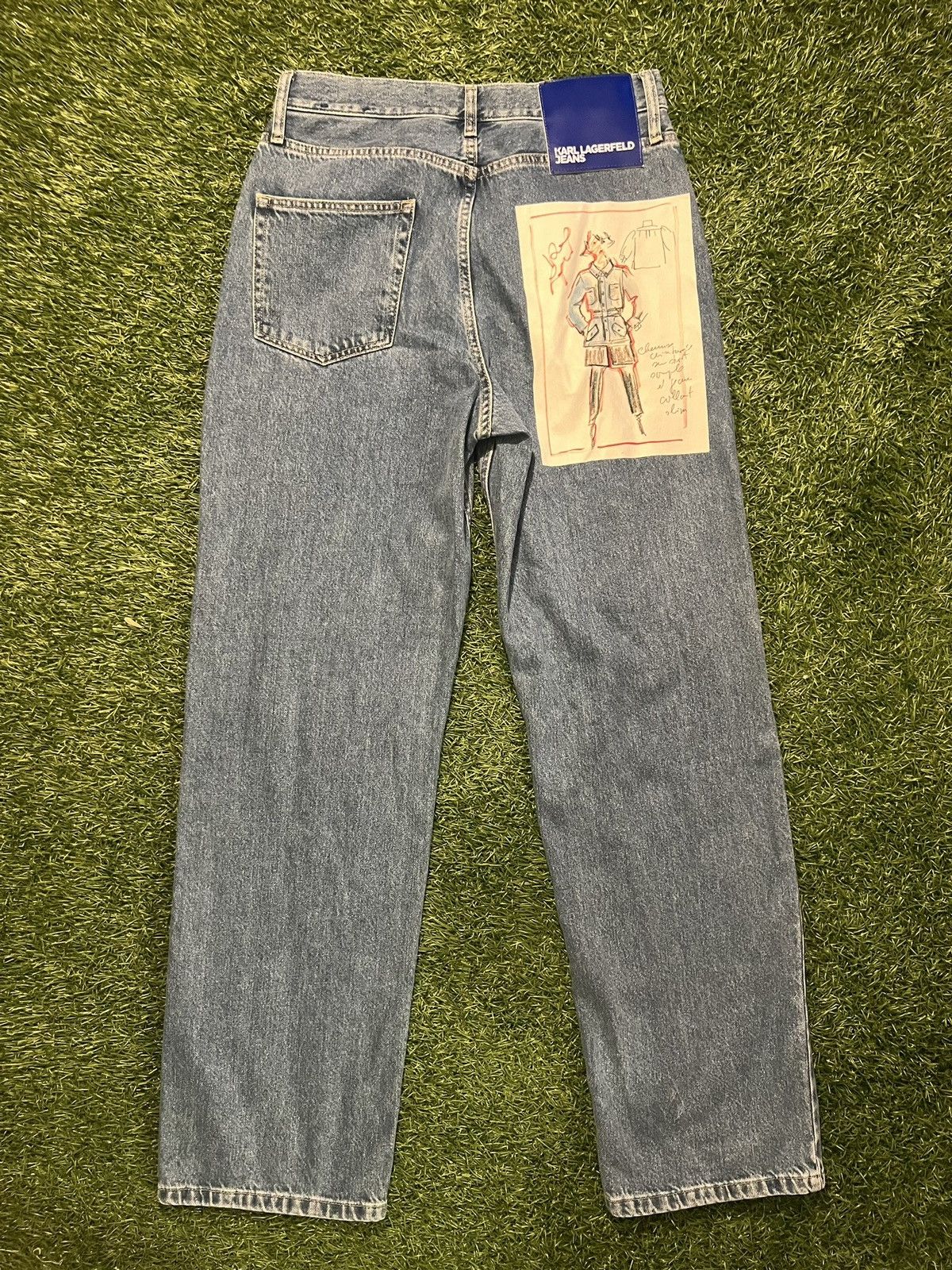 Karl Lagerfeld Karl Lagerfeld Archive Graphic Jeans Relaxed Blue Denim Size US 32 / EU 48 - 1 Thumbnail