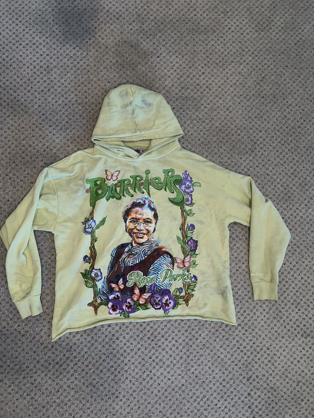 image of Barriers Ny Rosa Park Hoodie XL in Mustard Yellow, Men's