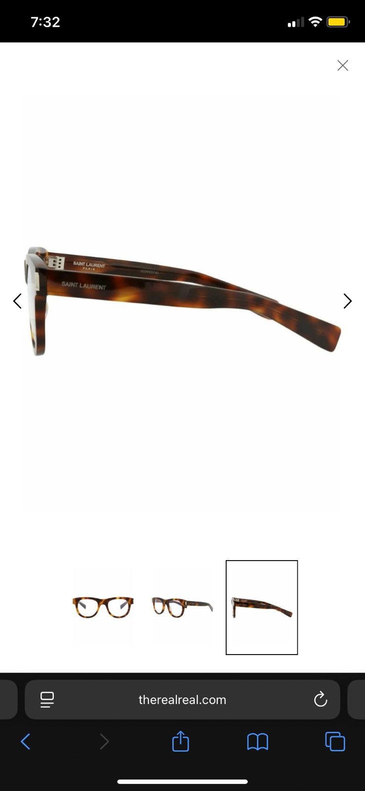 Yves Saint Laurent Yves saint laurent patterned glasses Size ONE SIZE - 3 Thumbnail