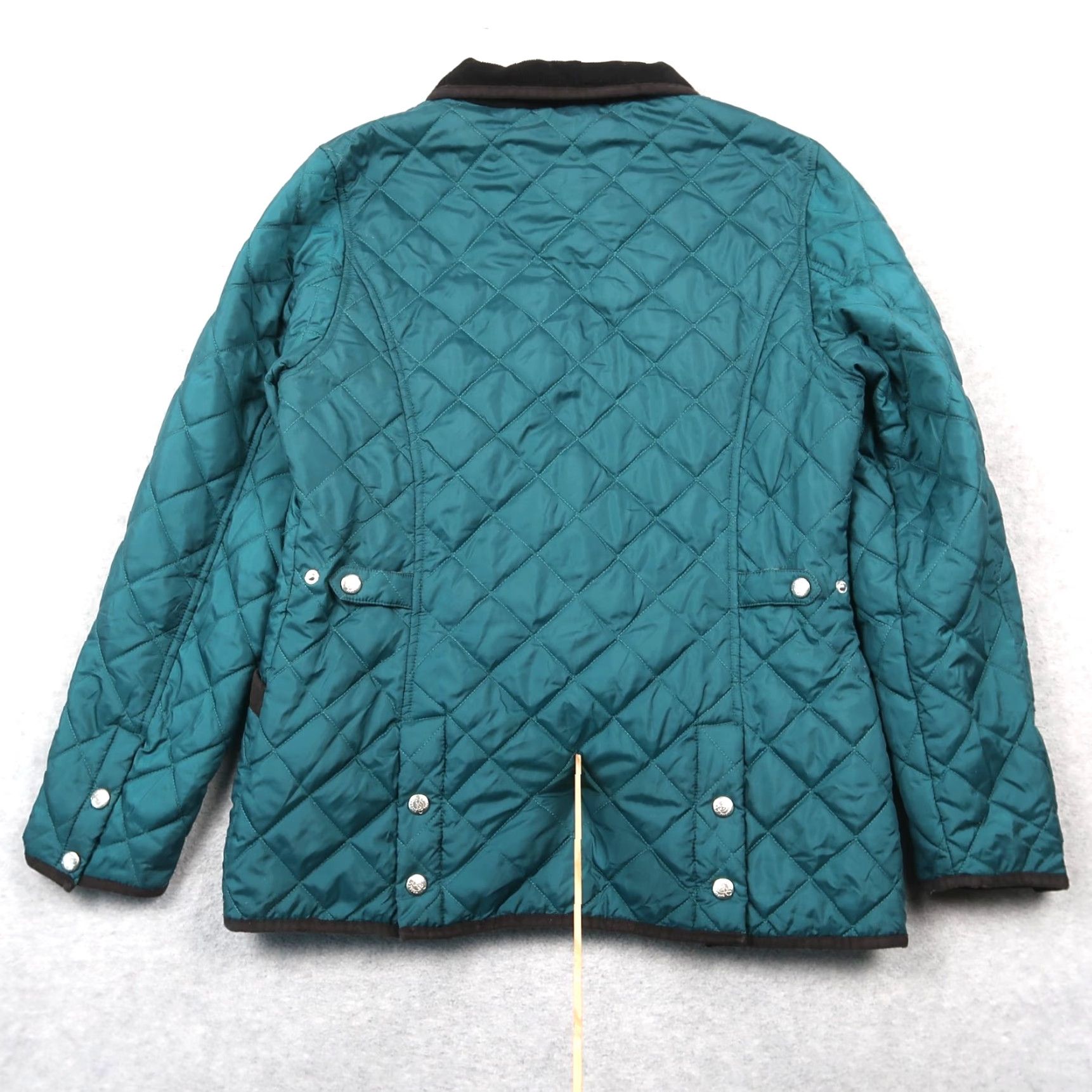 Altea Outback Trading Women’s Barn Coat Puffer Jacket Teal M Medium Preppy Quilted Corduroy Casual Coat Womens Size M / US 6-8 / IT 42-44 - 2 Thumbnail