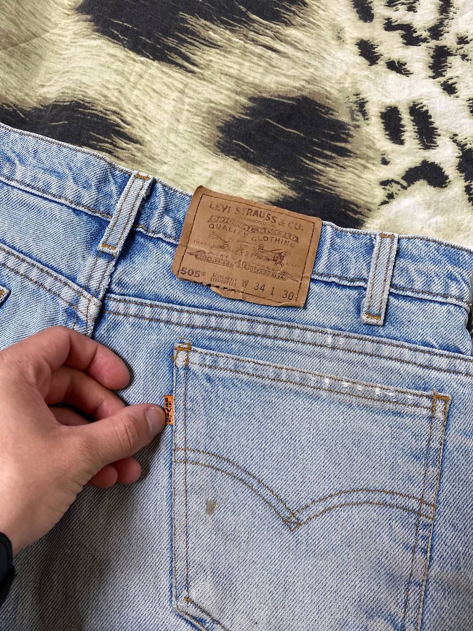 Levi's Vintage Levi's 505 Regular Fit Denim Jeans Size 34 Size US 34 / EU 50 - 4 Thumbnail
