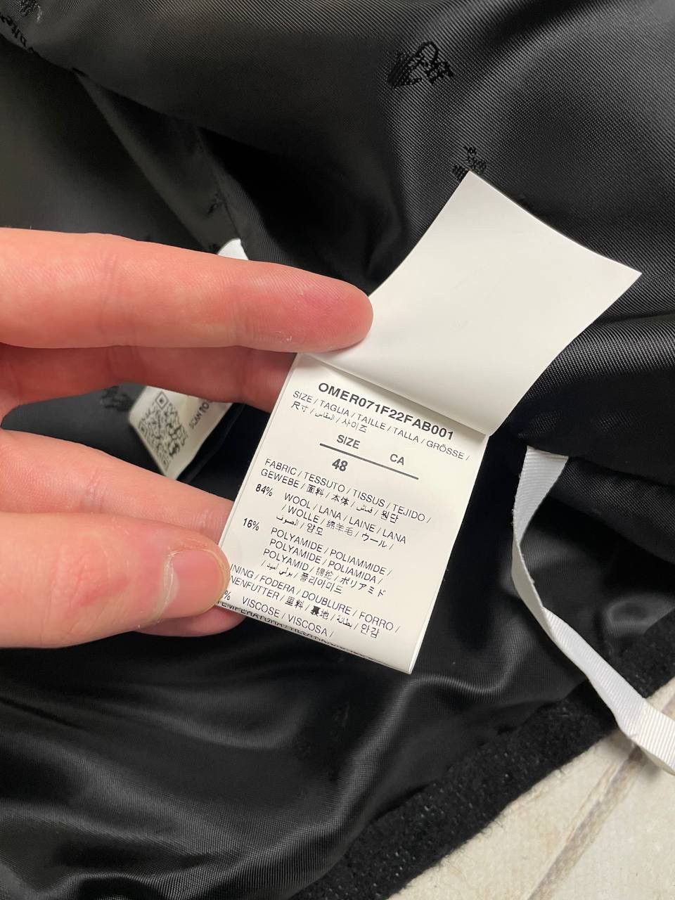 Off-White Off White Coat Wool Pattern Graffiti Size US M / EU 48-50 / 2 - 14 Thumbnail