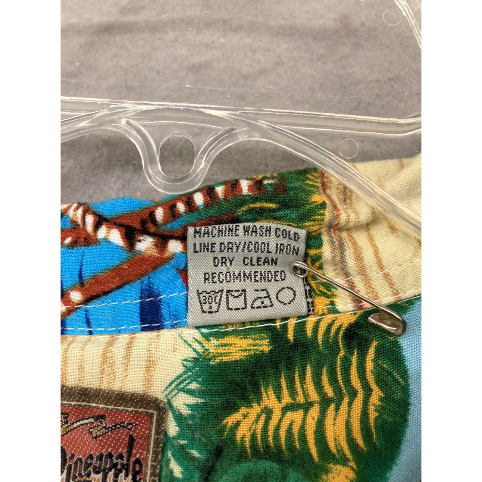Vintage Vintage Pineapple Connection Blue Hawaiian Shirt Adult Large Casual Beach Palm Trees Print Size US L / EU 52-54 / 3 - 3 Thumbnail