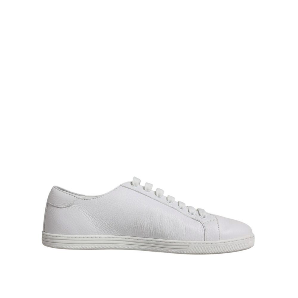 Dolce & Gabbana Dolce & Gabbana White Low Top Men Saint Tropez Sneakers Shoe Size US 12 / EU 45 - 1 Thumbnail