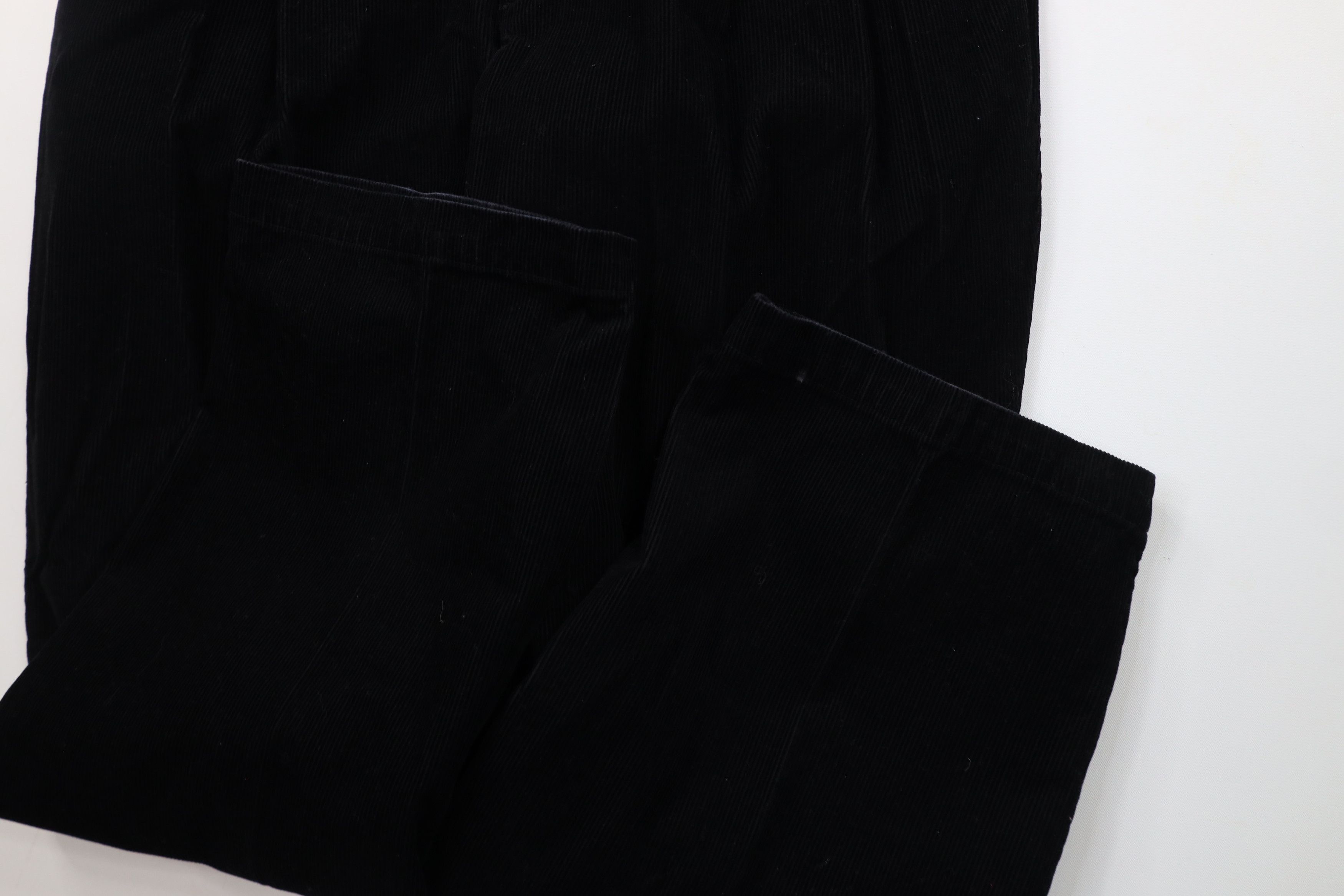 Vintage Vintage 90s Streetwear Wide Led Corduroy Chino Pants Black Size US 36 / EU 52 - 5 Thumbnail