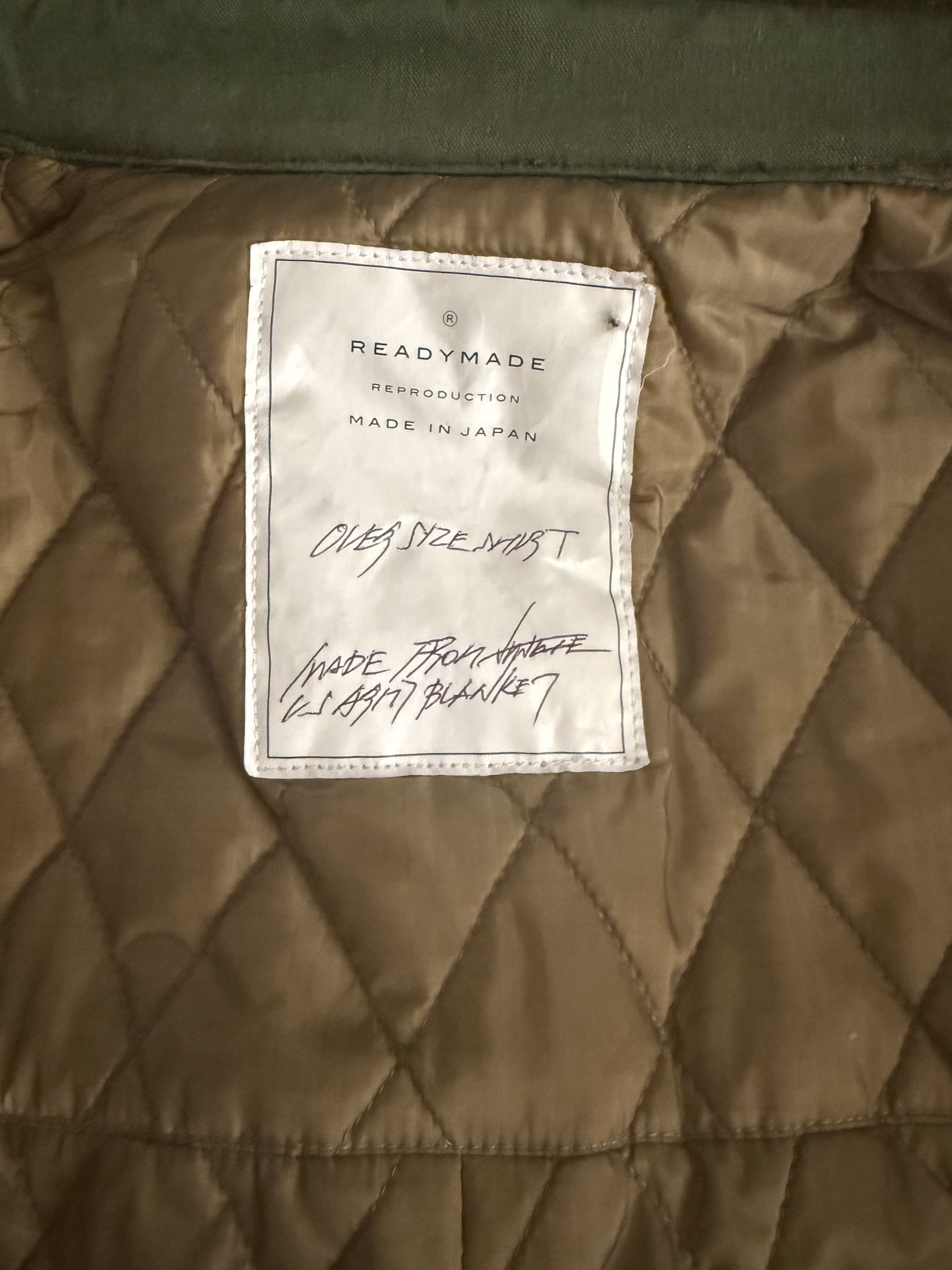 READYMADE Embroidered Boiled Wool Quilted Overshirt Size US M / EU 48-50 / 2 - 17 Thumbnail