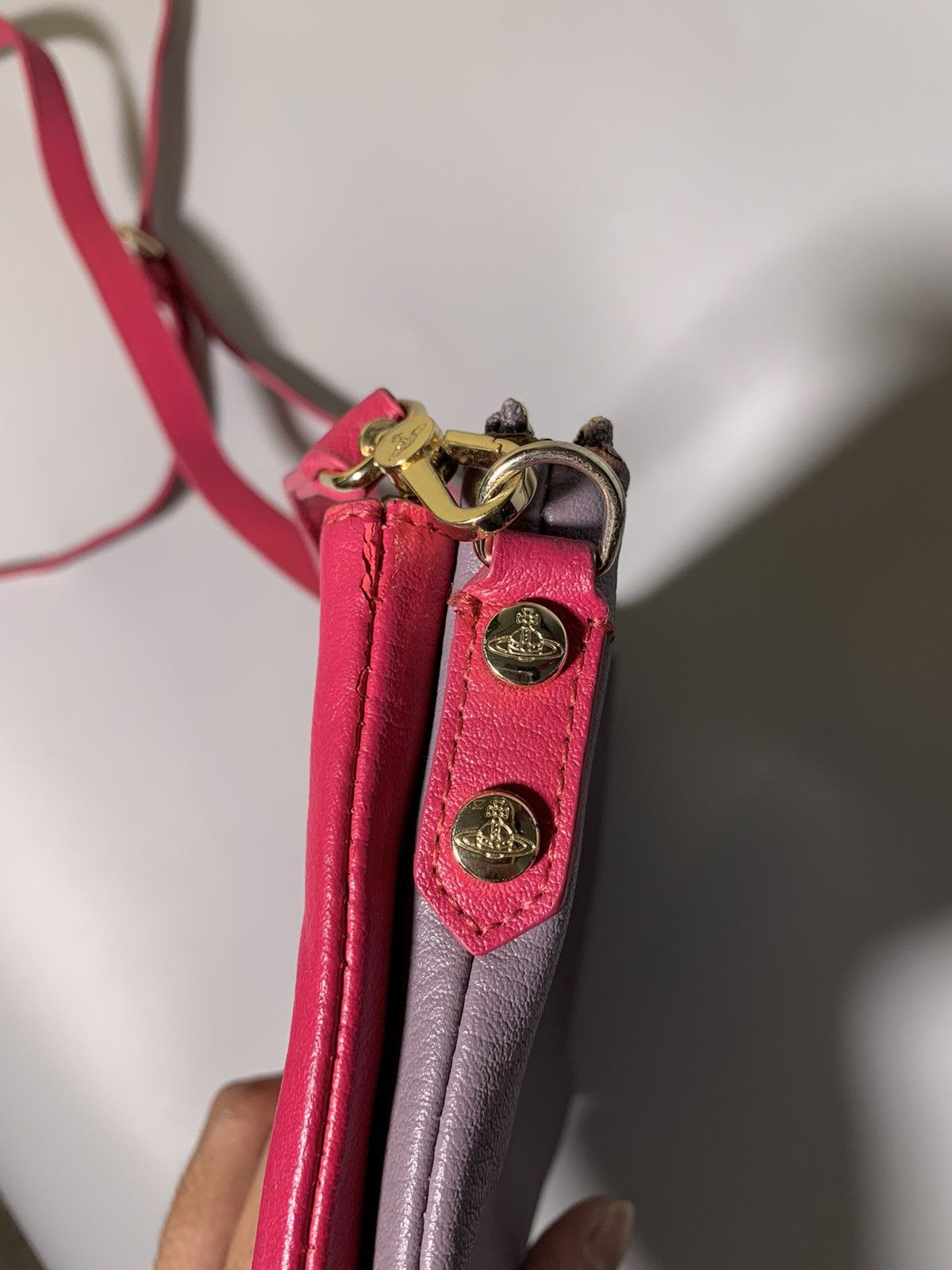 Vivienne Westwood VIVIENNE WESTWOOD TWO TONE LEATHER CROSS BODY BAG Size ONE SIZE - 5 Thumbnail