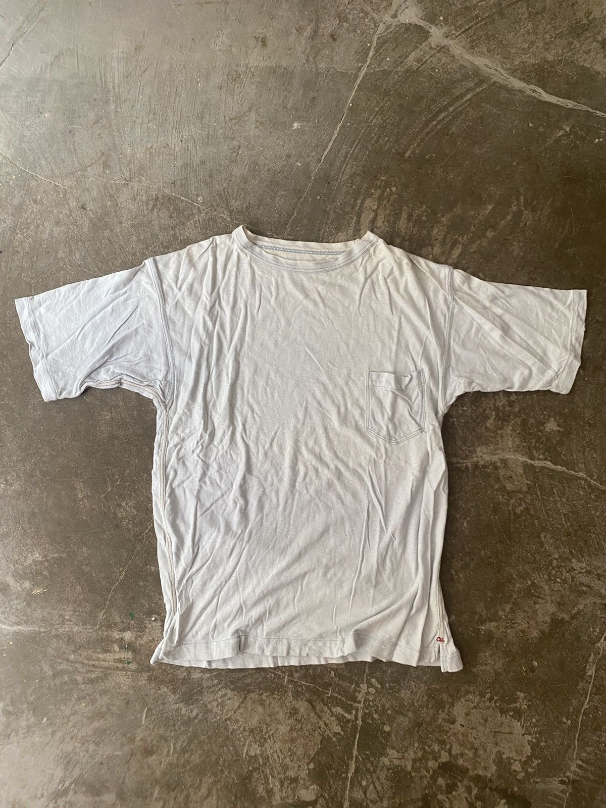 45rpm Washed Pocket Tee Kapital Blue Blue Japan Visvim