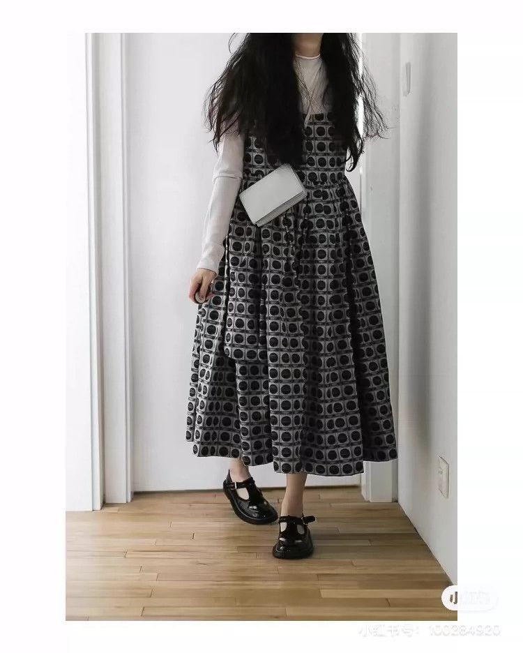 Comme des Garcons Comme Des Garcons Polka-dot grey dress sundress Size M / US 6-8 / IT 42-44 - 2 Thumbnail