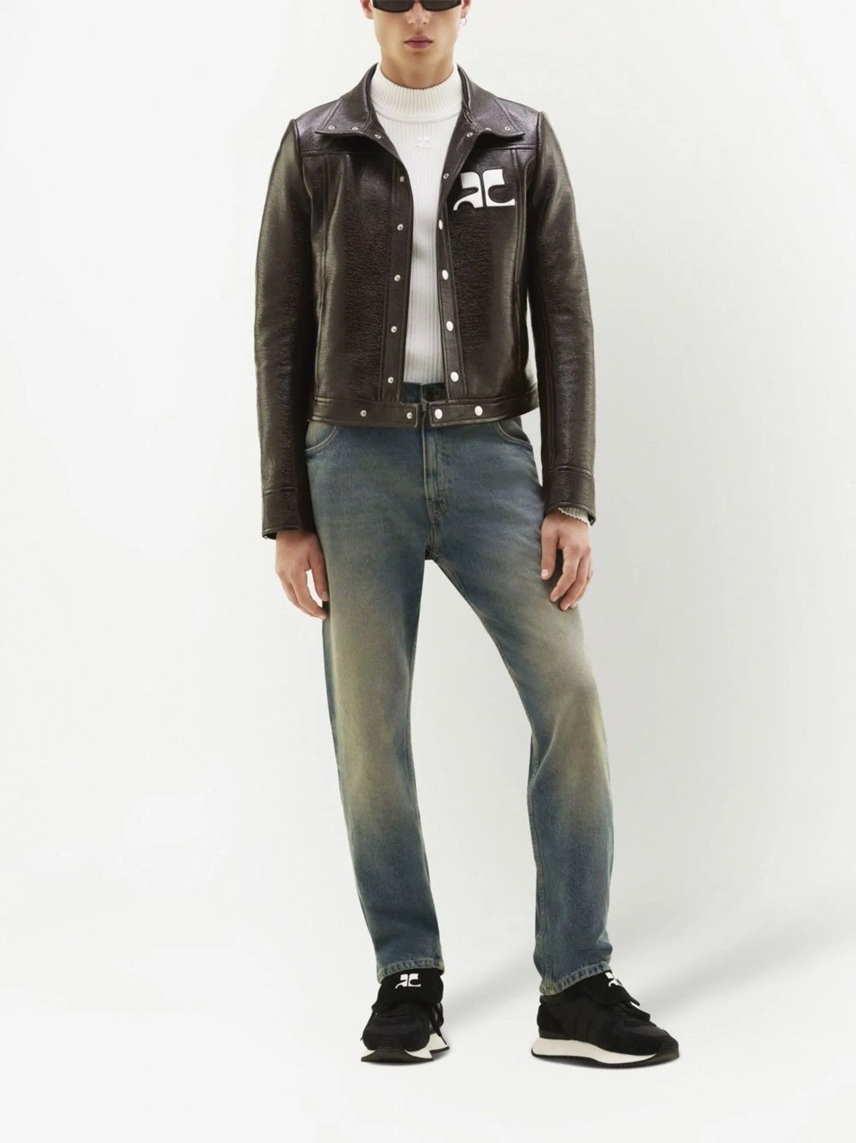 Courreges COURREGES MENS BROWN RE-EDITION VINYL JACKET Size US M / EU 48-50 / 2 - 2 Thumbnail