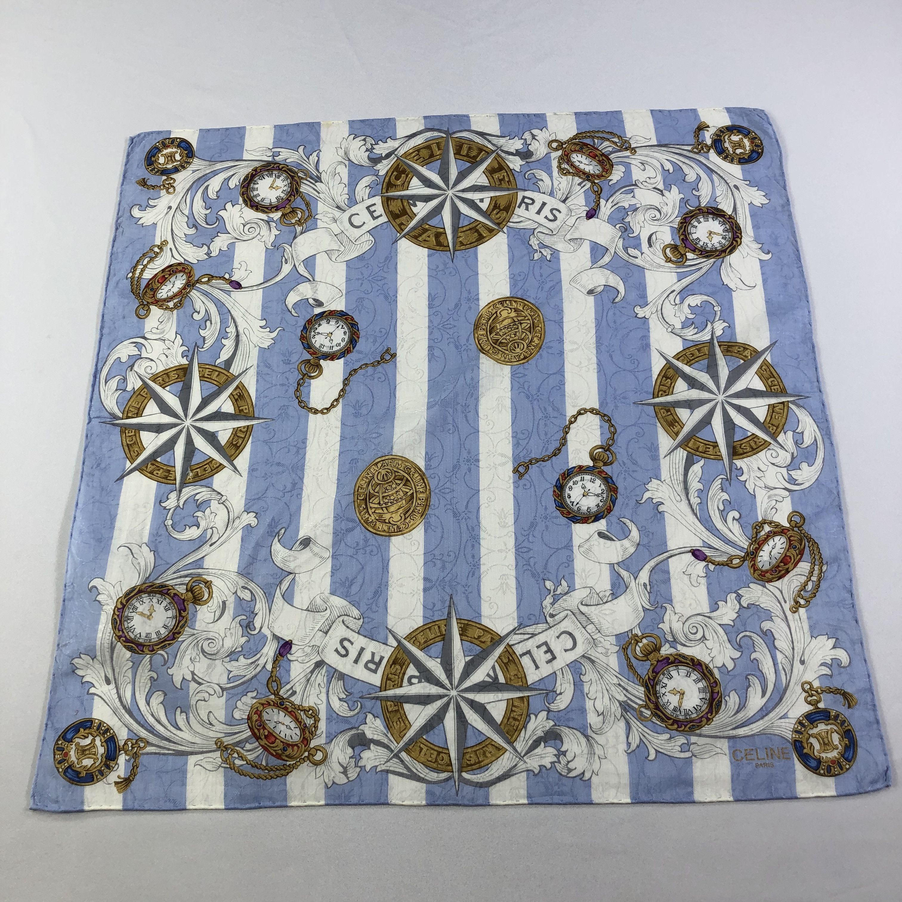 Celine Celine Luxury Handkerchief Neckerchief Bandana H1834 Size ONE SIZE - 1 Thumbnail