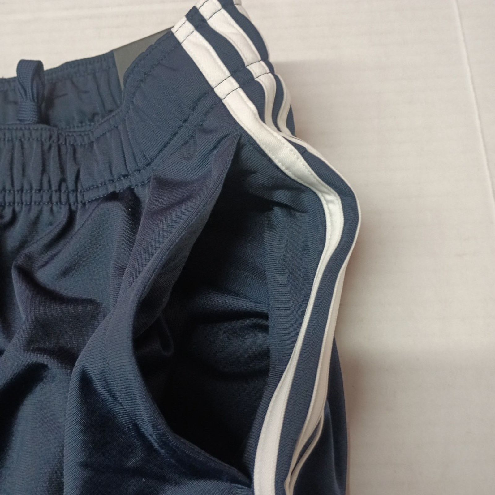 Adidas Adidas Joggers Men's M Navy Blue White Three Stripe Tricot Size US 30 / EU 46 - 4 Thumbnail