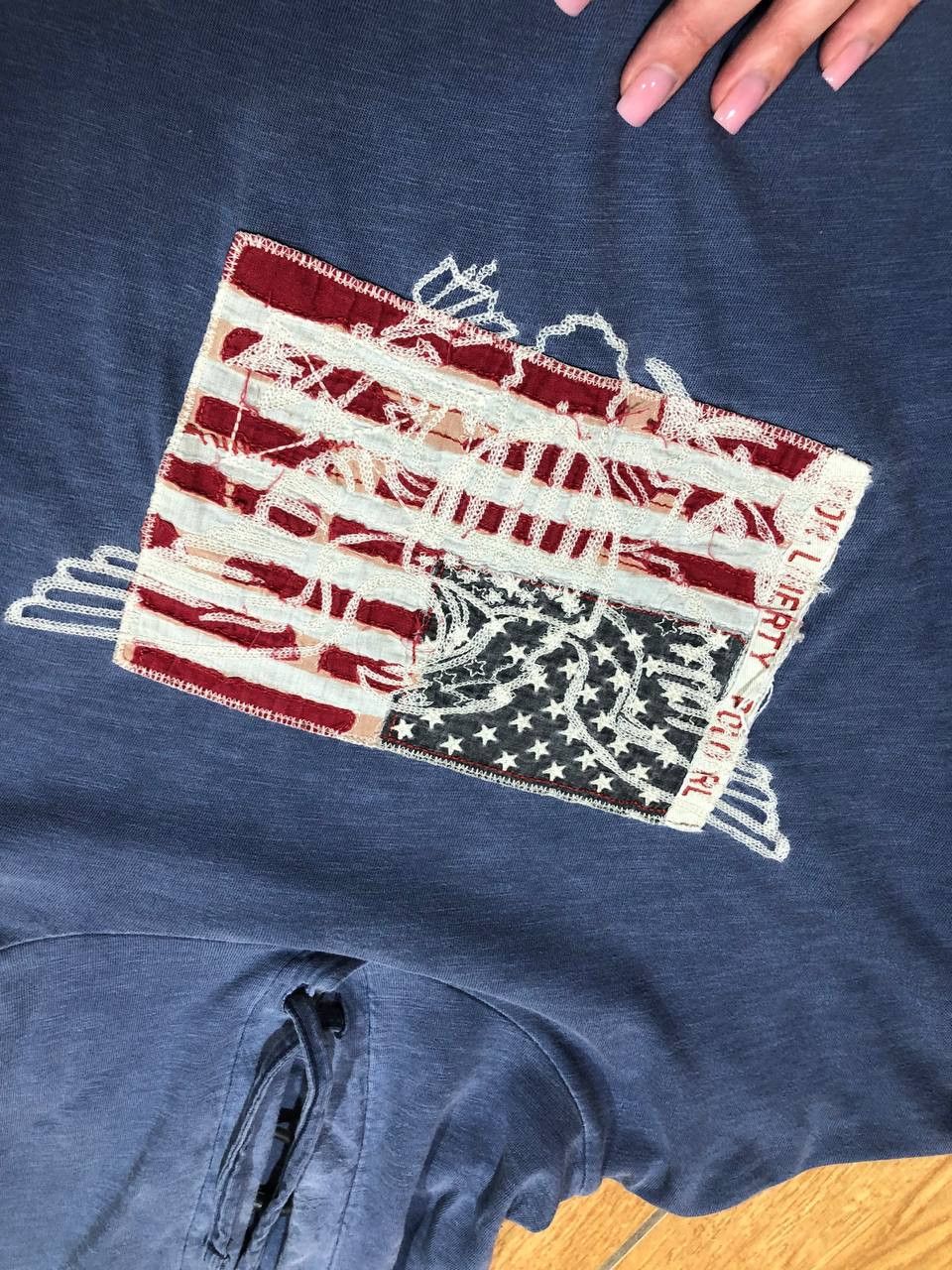 Polo Ralph Lauren POLO RALPH LAUREN Blue USA Flag Long Sleeve Hoodie Size US XL / EU 56 / 4 - 7 Thumbnail