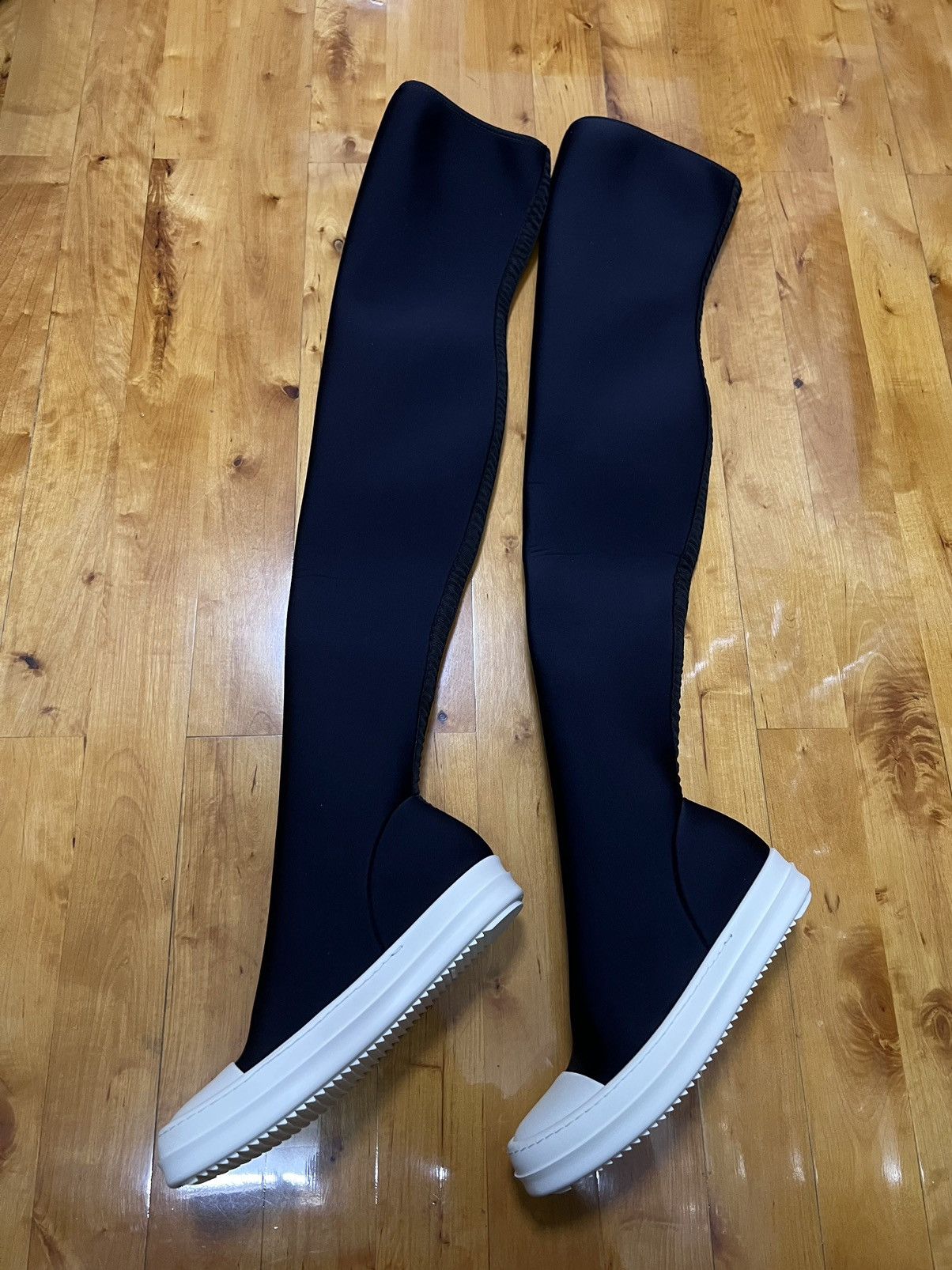 Rick Owens Drkshdw Rick owens drkshdw ramones thigh high sock sz 35 Size US 5 / IT 35 - 3 Thumbnail