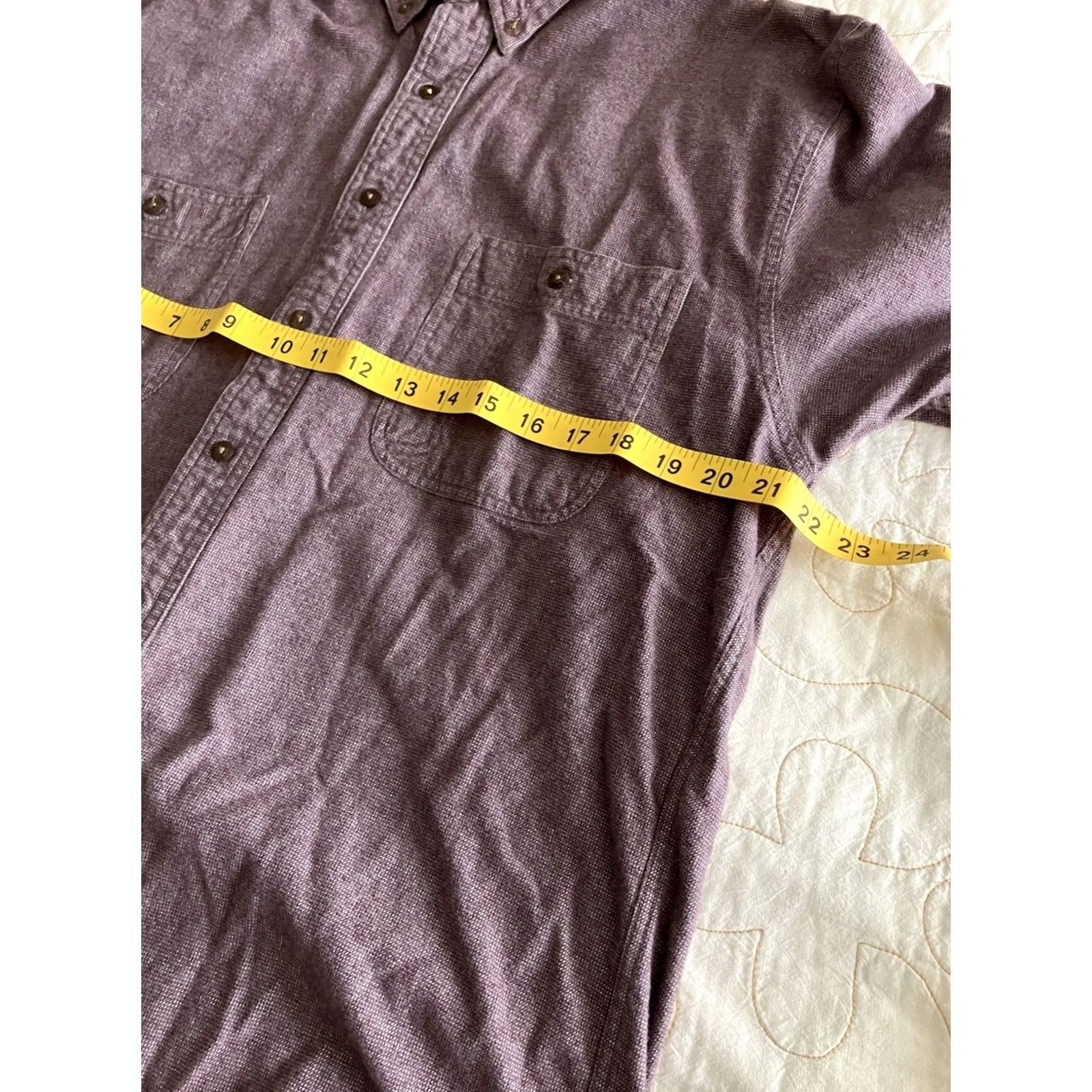 Eddie Bauer VINTAGE Eddie Bauer Shirt Mens Large Maroon Red Sonoma Heathers Button Down 90s Size US L / EU 52-54 / 3 - 4 Thumbnail