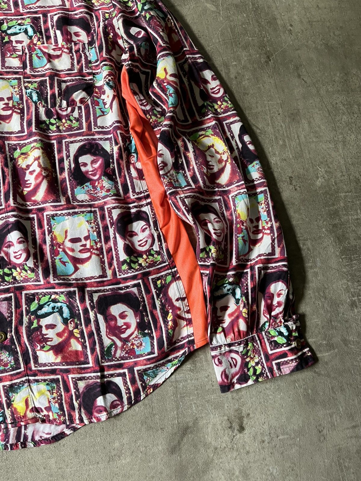 Jean Paul Gaultier Vintage Jean Paul Gaultier Portraits button up shirt rare Size US L / EU 52-54 / 3 - 6 Thumbnail