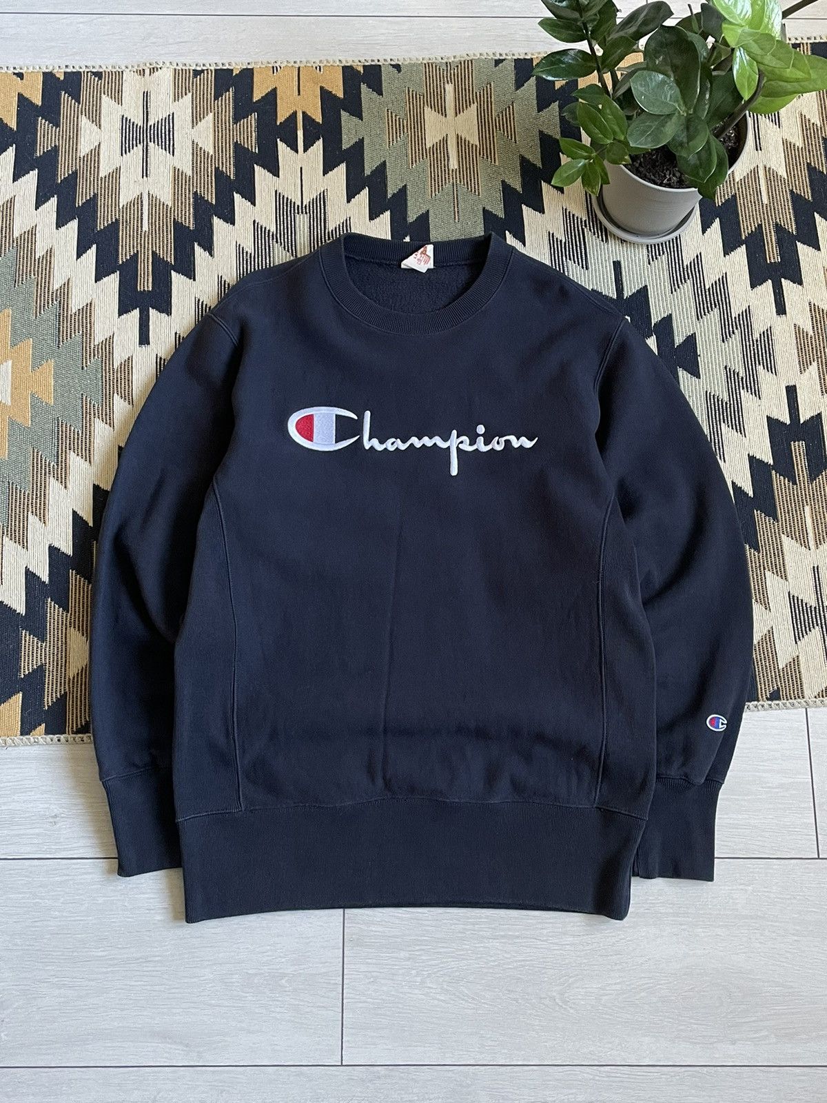Champion × Vintage Vintage Champion Logo Sweatshirt Size US L / EU 52-54 / 3 - 1 Thumbnail