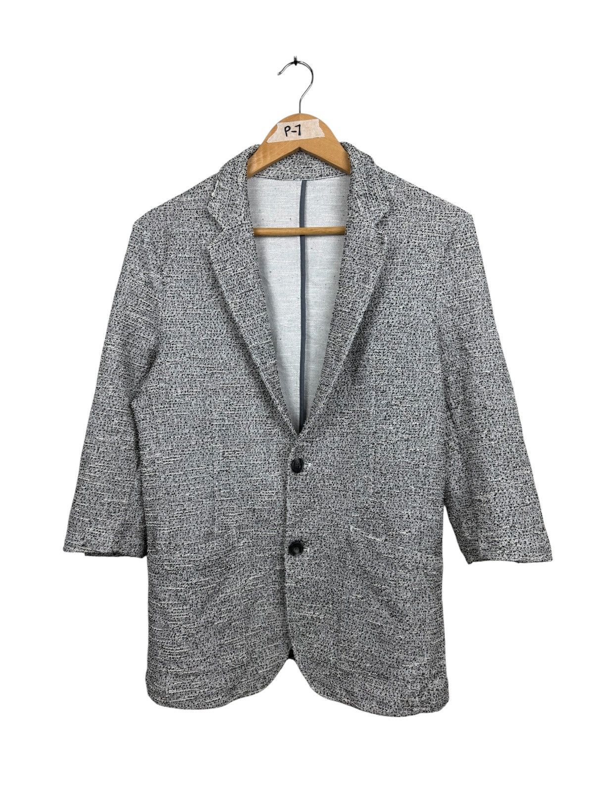 Tornado Mart Zero by Tornado Mart Men's Knit Tweed Blazer Size US L / EU 52-54 / 3 - 1 Thumbnail