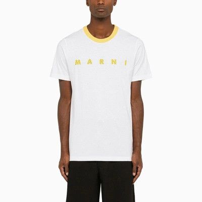 Marni o1w1db10824 T-Shirt in White Size US L / EU 52-54 / 3 - 1 Thumbnail