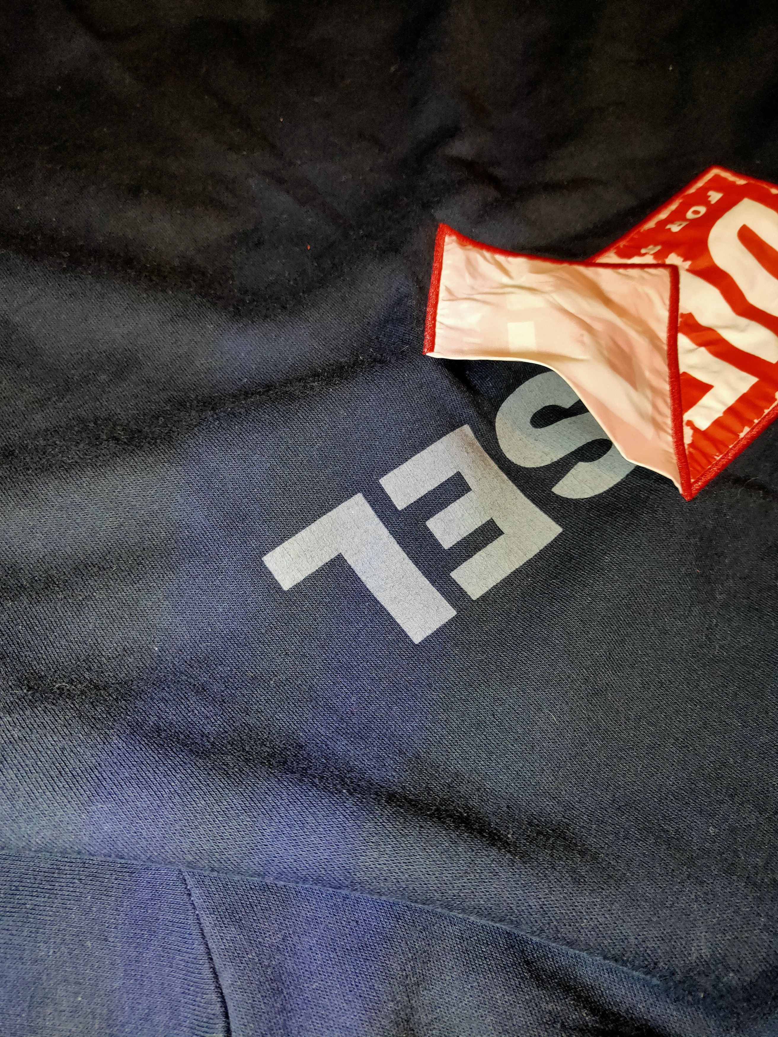 Diesel × Diesel Black Gold × Vintage VINTAGE CRAZY Y2K DIESEL BIG BOXLOGO HOODIE Size US L / EU 52-54 / 3 - 6 Thumbnail