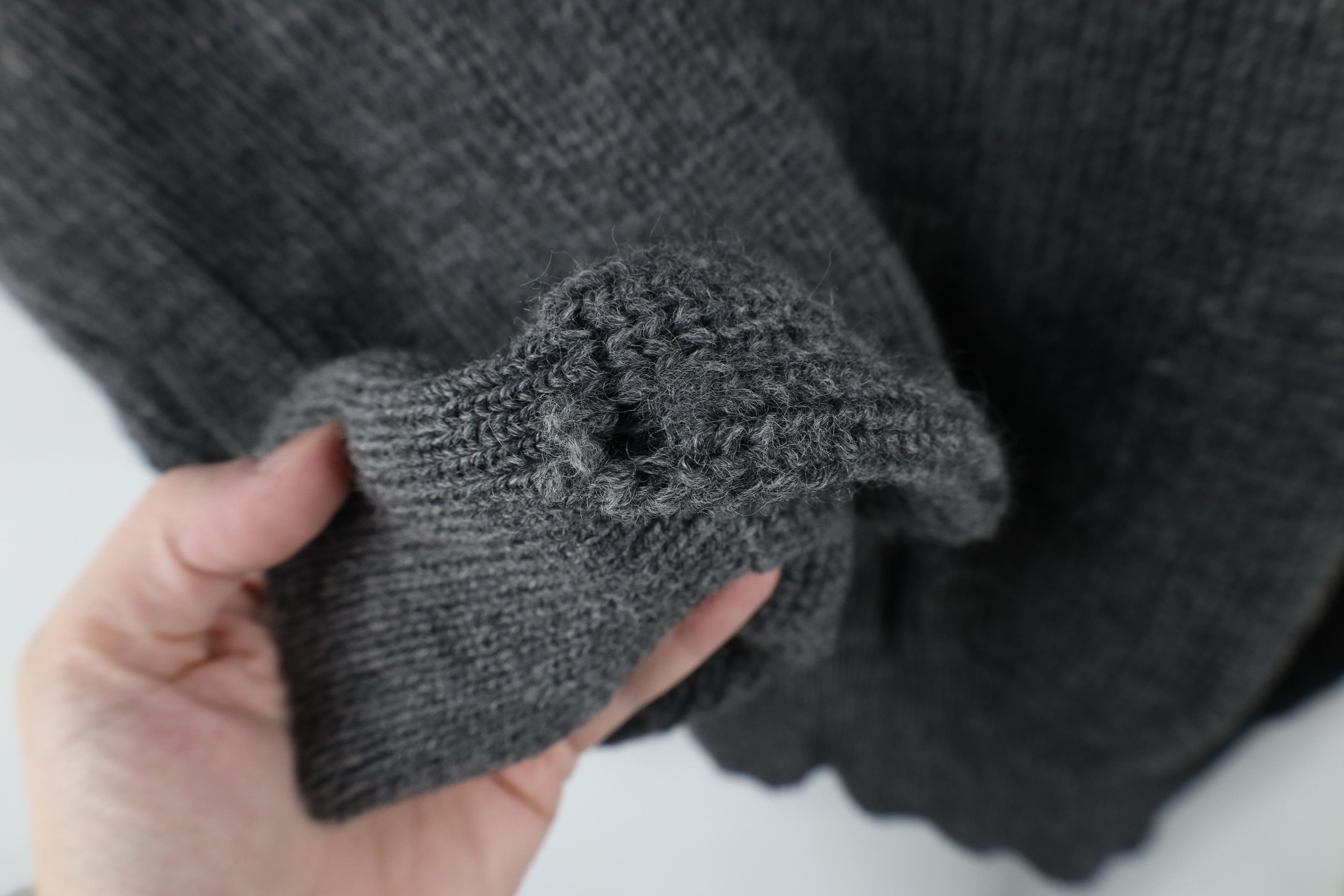 Vintage Vintage 90s Streetwear Chunky Ribbed Knit Sweater USA Gray Size XL / US 12-14 / IT 48-50 - 5 Thumbnail