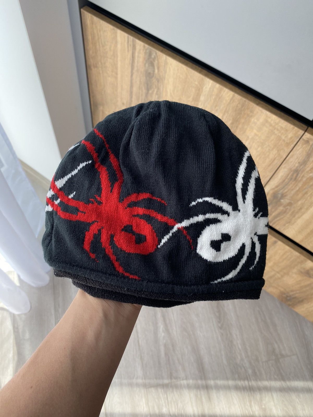 Spyder × Vintage Vintage Y2K Spyder Spiderweb Beanie Size ONE SIZE - 1 Thumbnail