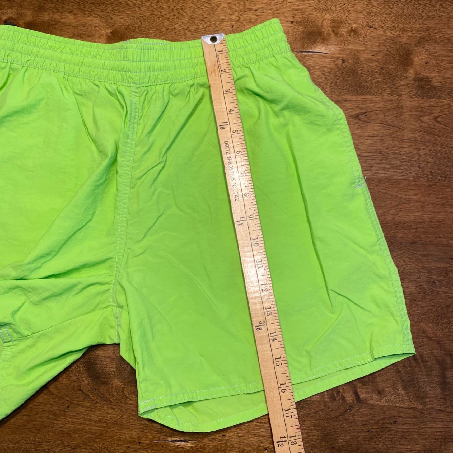 Vintage VINTAGE Sauvage California Swim Trunks Mens L Green Drawstring Board Shorts Beach Sports Men Size US 33 - 7 Thumbnail