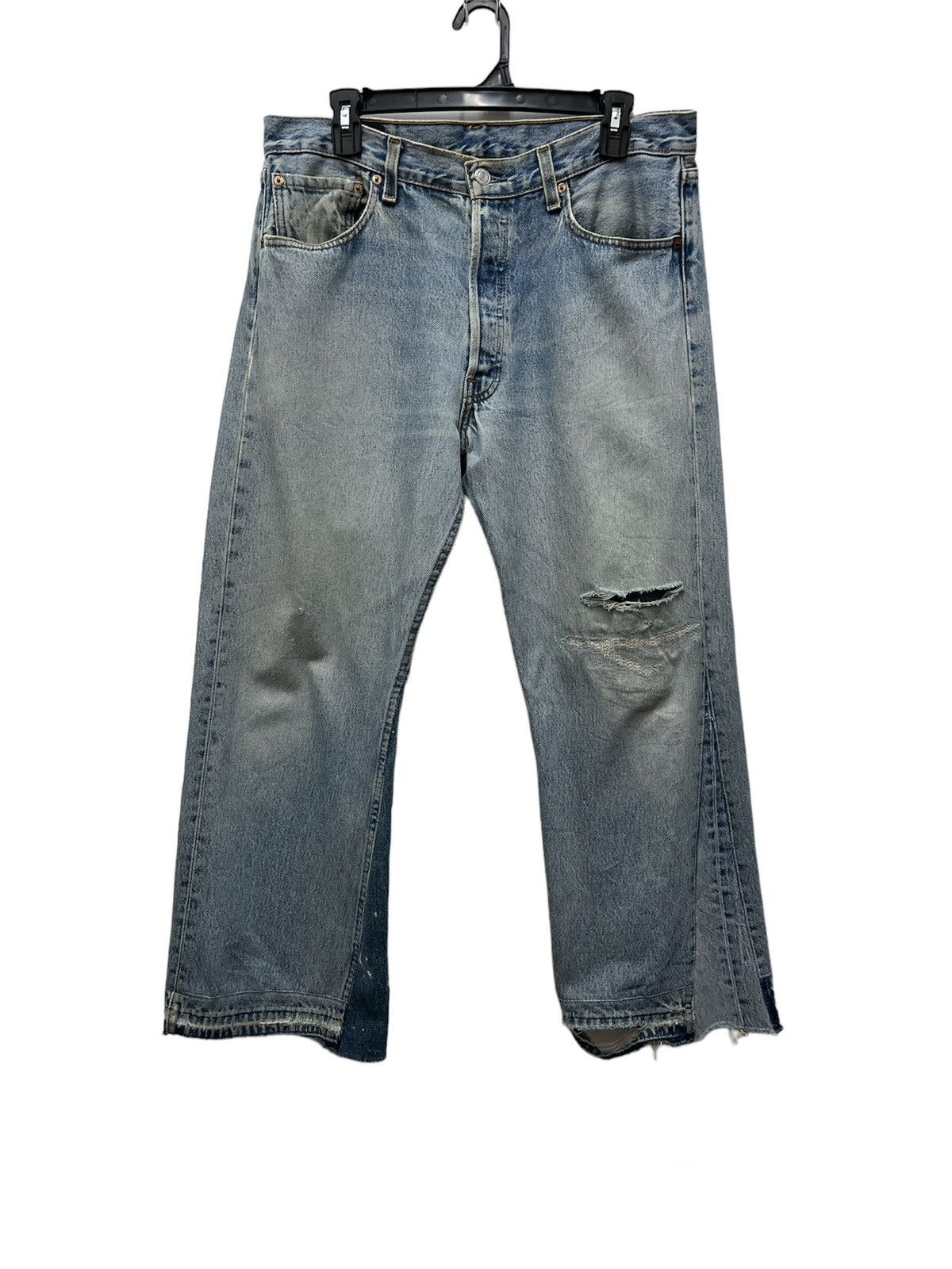 Japanese Brand Distressed Weyep By Yuya Moribe Rebuild Denim Size US 34 / EU 50 - 1 Thumbnail
