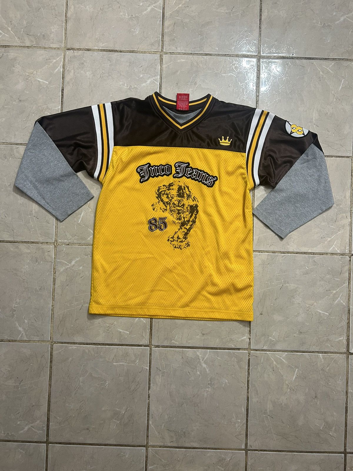 image of Avant Garde x Jnco Long Sleeve in Yellow, Men's (Size Large)