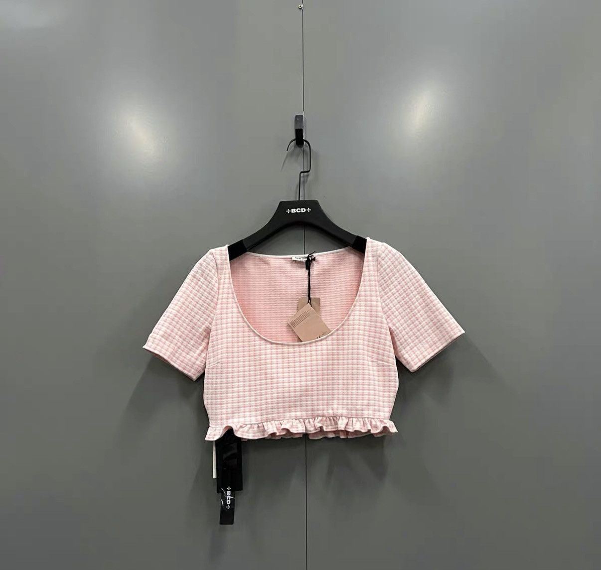 Miu Miu Miu Miu Pink Plaid Short Sleeve J41 Size M / US 6-8 / IT 42-44 - 1 Thumbnail