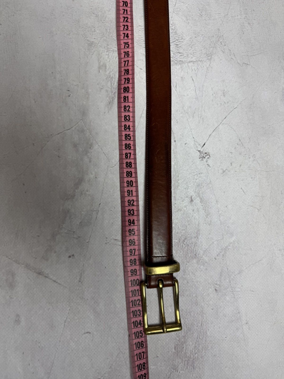 Polo Ralph Lauren × Ralph Lauren × Vintage Polo Ralph Lauren Belt Brown Leather Size ONE SIZE - 12 Thumbnail