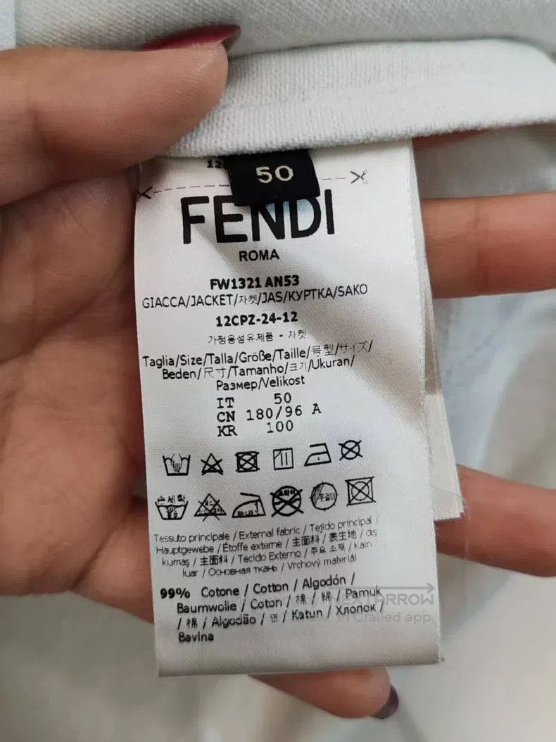 Fendi Fendi Printed Denim Jacket Size US M / EU 48-50 / 2 - 4 Thumbnail