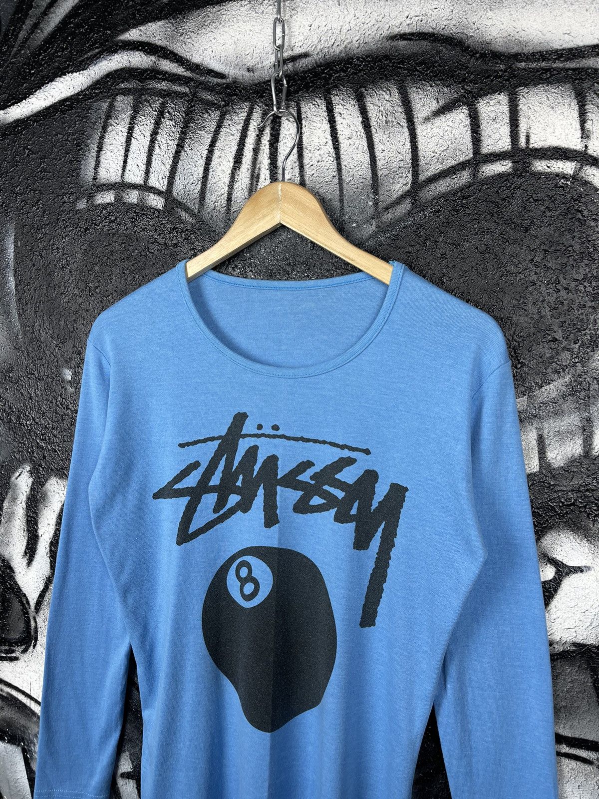 Stussy Stussy Y2K Light Blue Long Sleeve T-Shirt Men’s Size Small Size US S / EU 44-46 / 1 - 2 Thumbnail