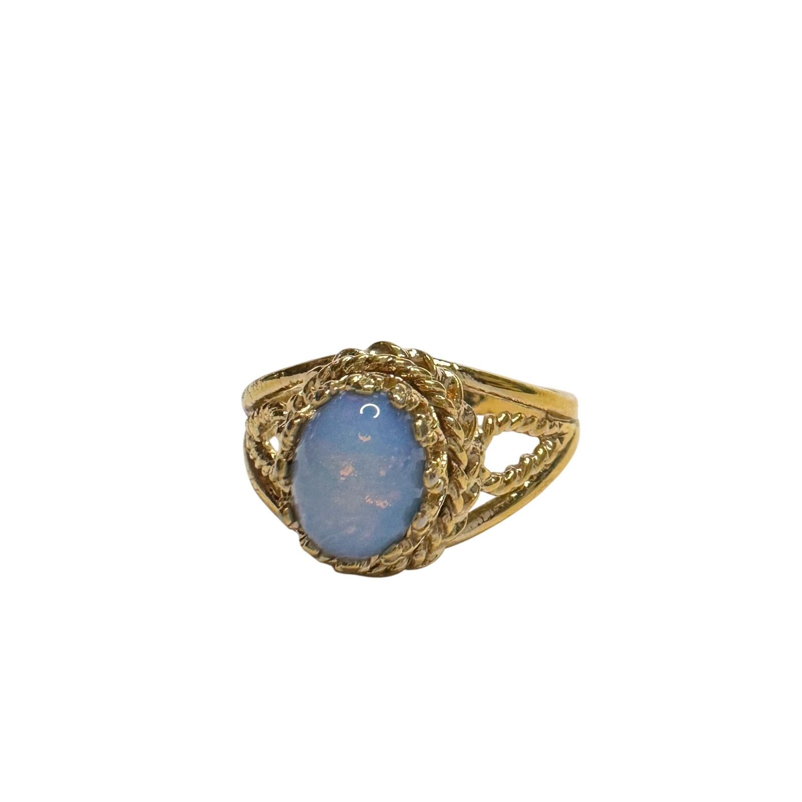 Other Joseph Esposito Vtg Opal 12 Kt Gold Electroplate Ring Sz 6 Size ONE SIZE - 12 Thumbnail