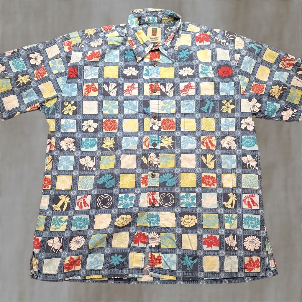 Tori Richard Tori Richard Shirt Mens Large Multicolor Hawaiian Aloha Floral Cotton Button Up Size US L / EU 52-54 / 3 - 1 Thumbnail