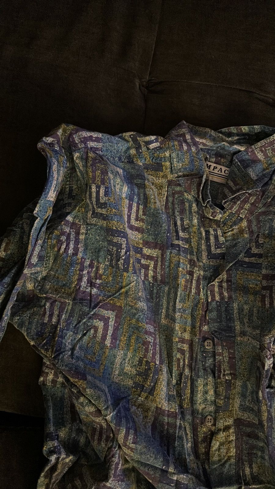 Vintage Vintage Impact button -up shirt with rad design. Size US L / EU 52-54 / 3 - 2 Thumbnail