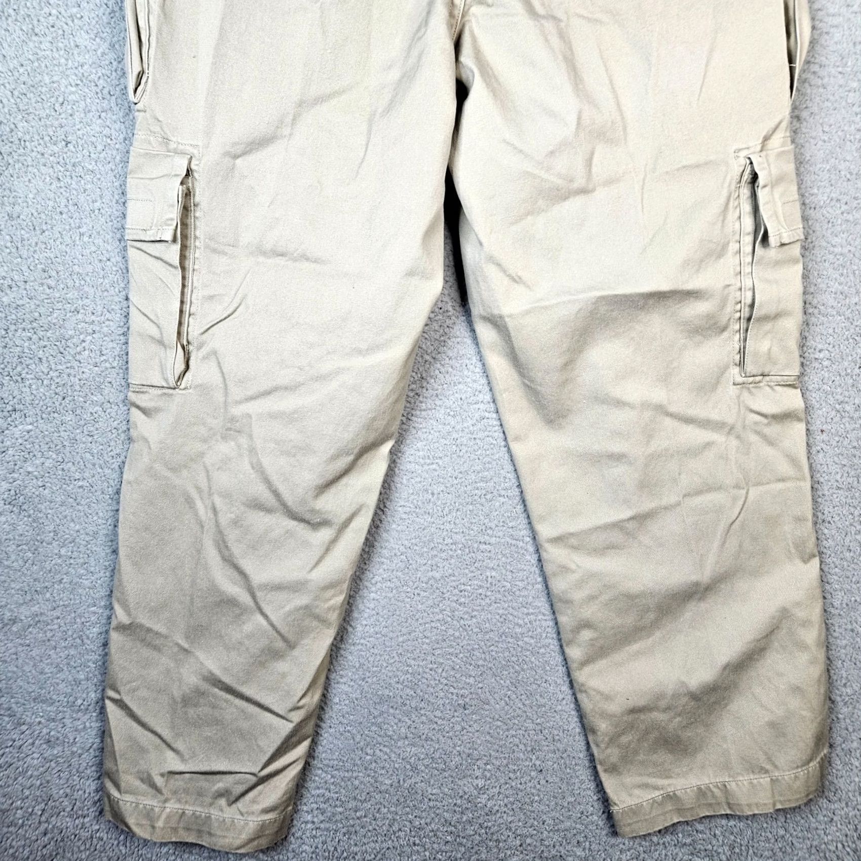 Gap GAP KHAKIS Pants Cargo Wide-Leg Size W35 L31 Beige Regular Mens Vintage No Size US 35 - 7 Thumbnail