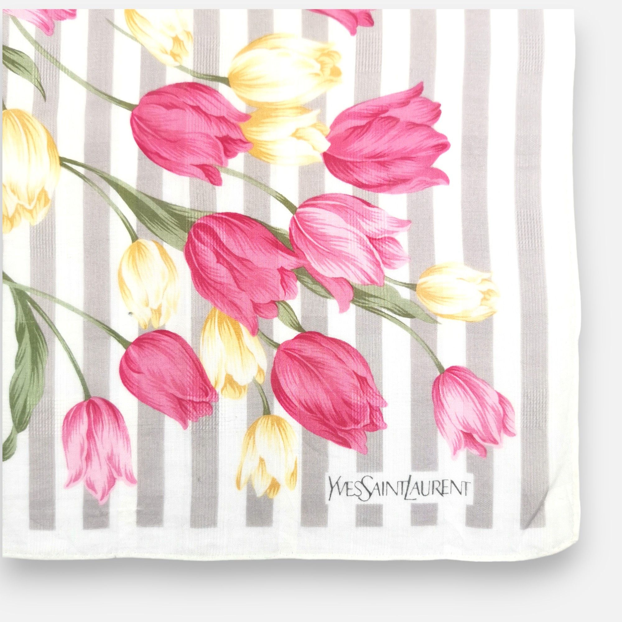 Japanese Brand Vintage Yves Saint Laurent Handkerchief Pocketsquare Bandana Size ONE SIZE - 4 Thumbnail