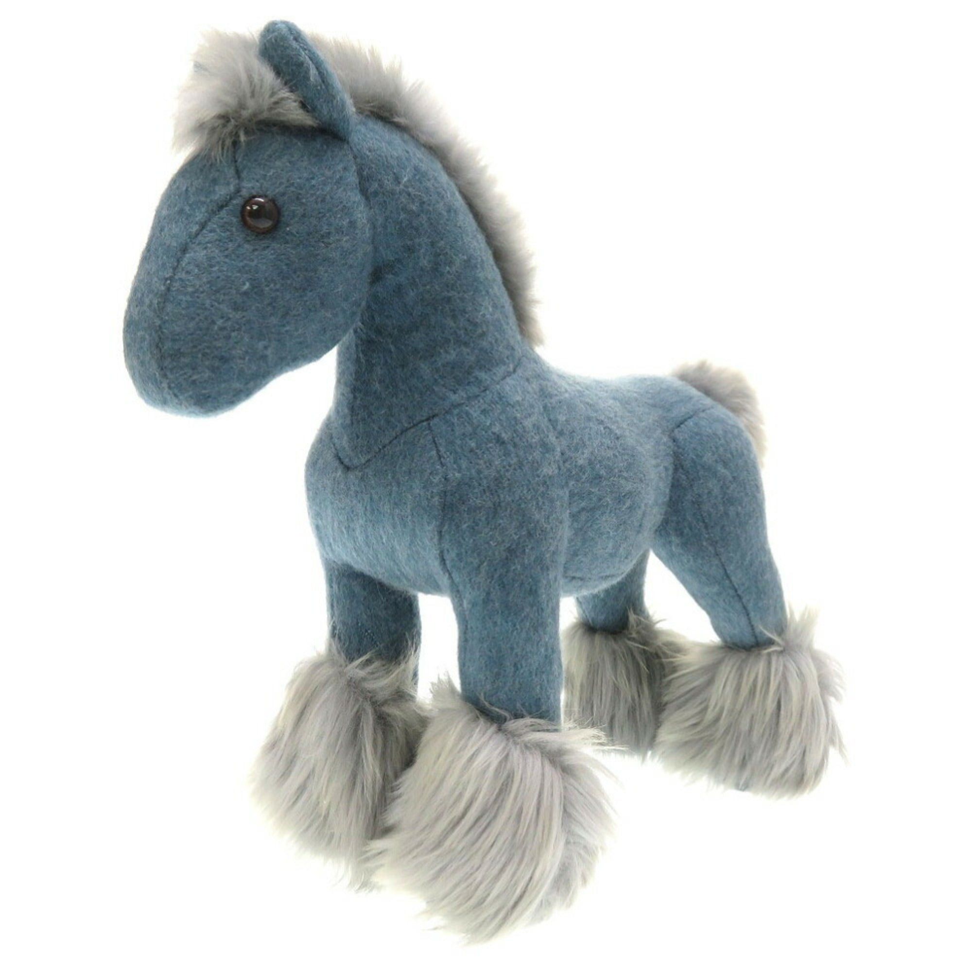image of Hermes Hermy Ppm Cashmere Polyester Blue Horse Hose in Black, Women's