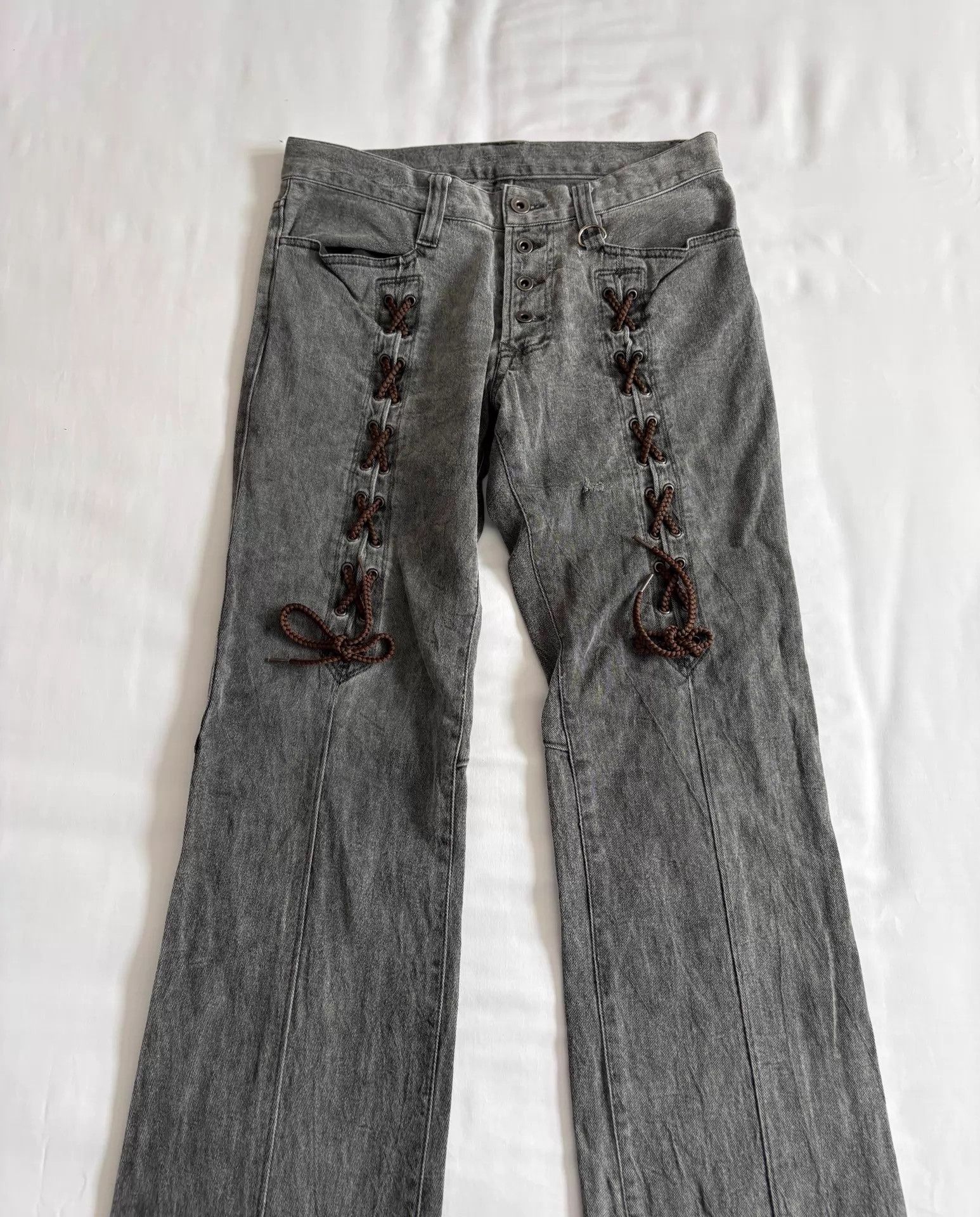 Nicole Club Vintage Japanese Nicole Club Tie Strap Denim Jeans 76/99 Size 26" / US 2 / IT 38 - 3 Thumbnail