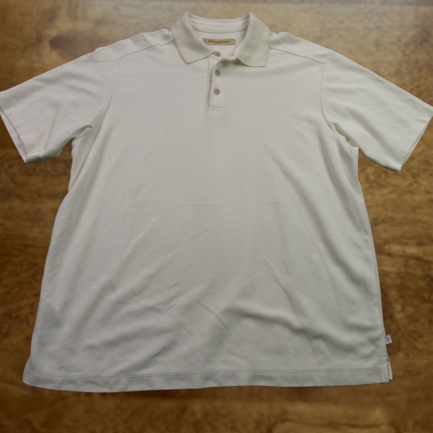 Tommy Bahama Tommy Bahama Polo Shirt Mens Large Short Sleeve White Golf Button Up Shirts Size US L / EU 52-54 / 3 - 1 Thumbnail